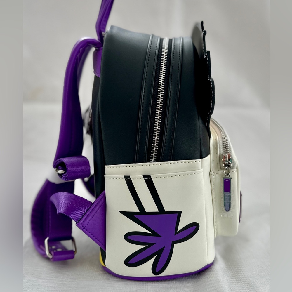 Disney LOUNGEFLY Dexter’s Laboratory Glow In The Dark Mini Backpack BNWT - Picture 3 of 5